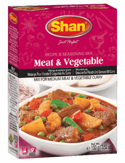 Shan Meat And Vegetable Curry Mix 12x100g18-37