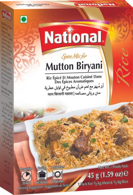 National Mutton Briyani Masala 12x39g