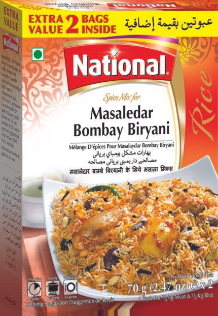 National Masalayadar Bombay Biryani 12x60g