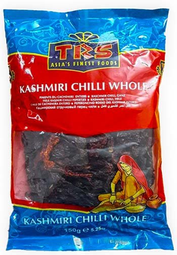 TRS Dried Chilli Whole Kashmiri 8x150g-342