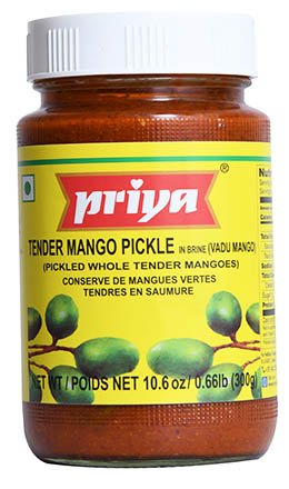 Priya Tender Mango Pickle 24x300g(Without Garlic)-1147