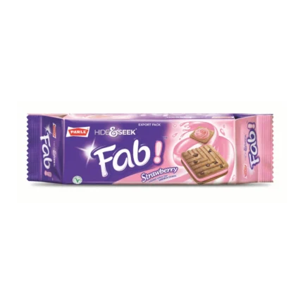 Parle Hide & Seek Fab Strawberry biscuits 112g pack
